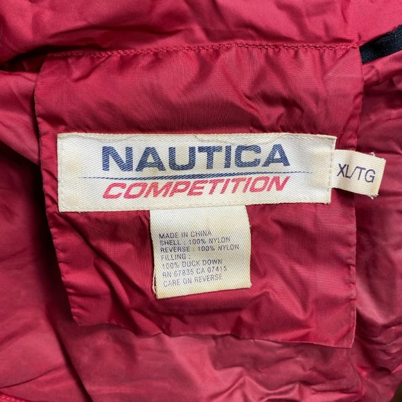 Nautica Mens Jacket Reversible Vintage Competition Puffer Coat Navy Sz XL - Picture 8 of 16